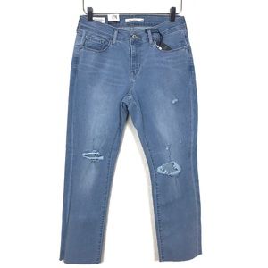 Levi’s Curvy Straight Cropped Jeans 28